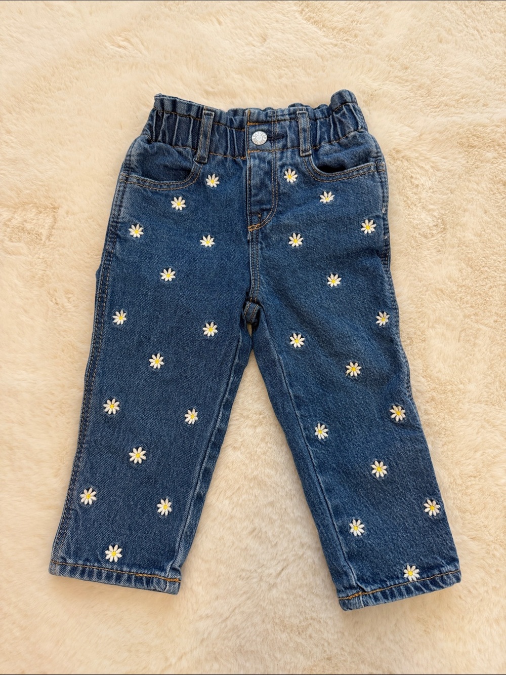 Gap Daisy Flower Jeans